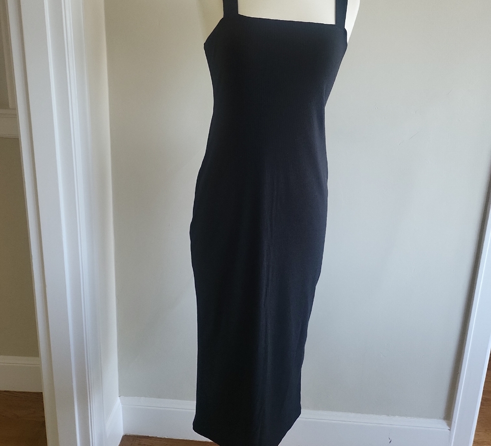 Chic Black Strapless Dress